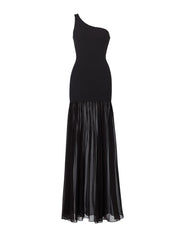 Nancy hybrid dress - a crinkle/georgette black