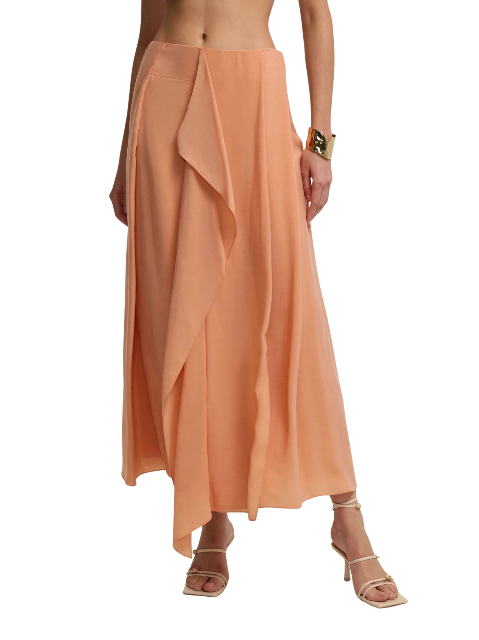 Flowy cupro skirt