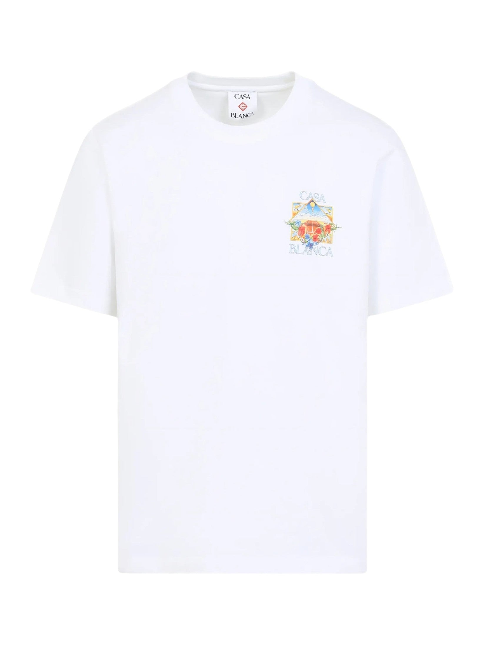 White Flower Court Icon Short Sleeve T?Shirt