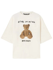 BEAR IN MIND OVER TEE OFF WHITE BROWN