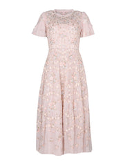 Floral waltz ankle gown