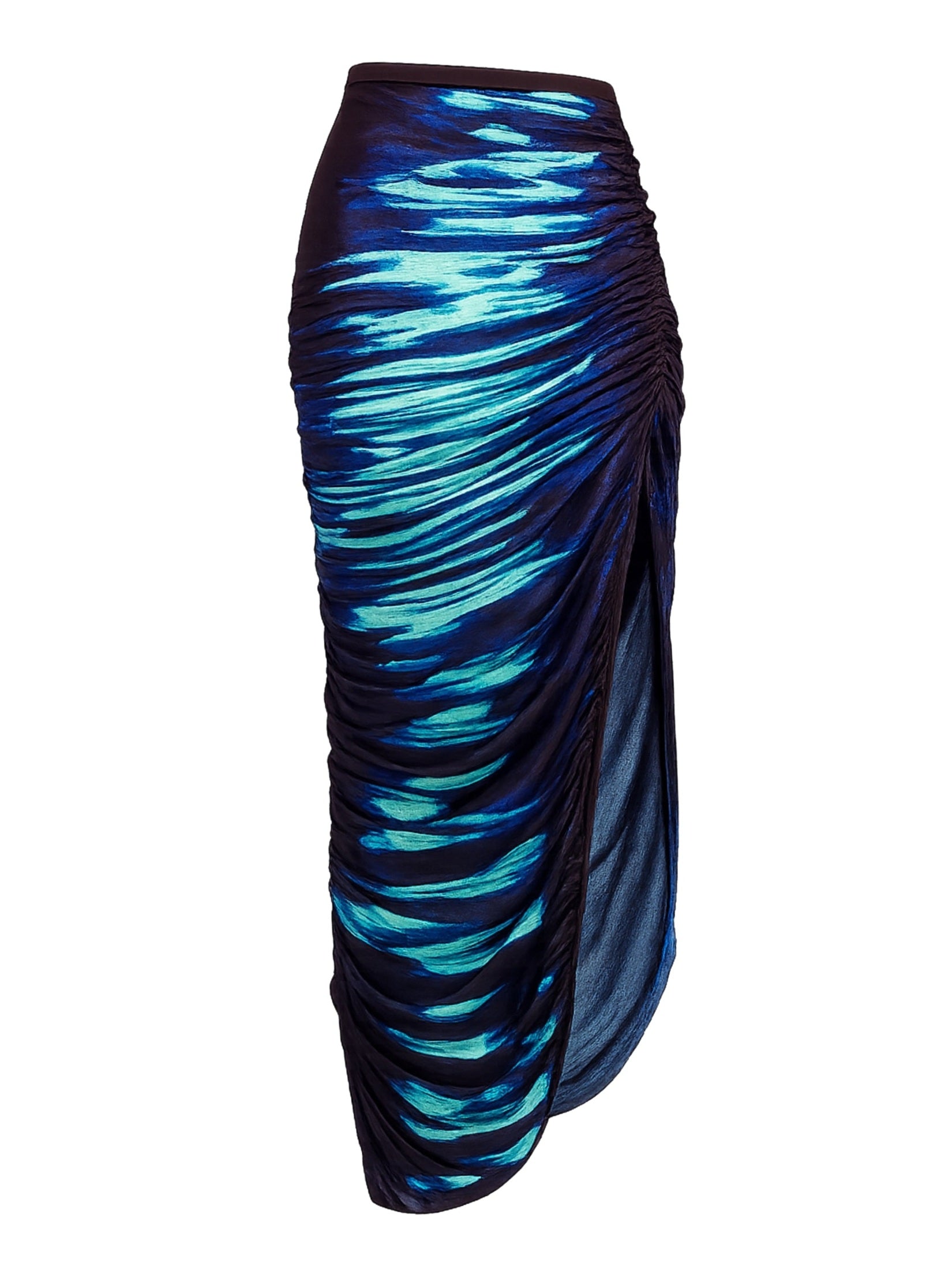 Nile lake print midi skirt