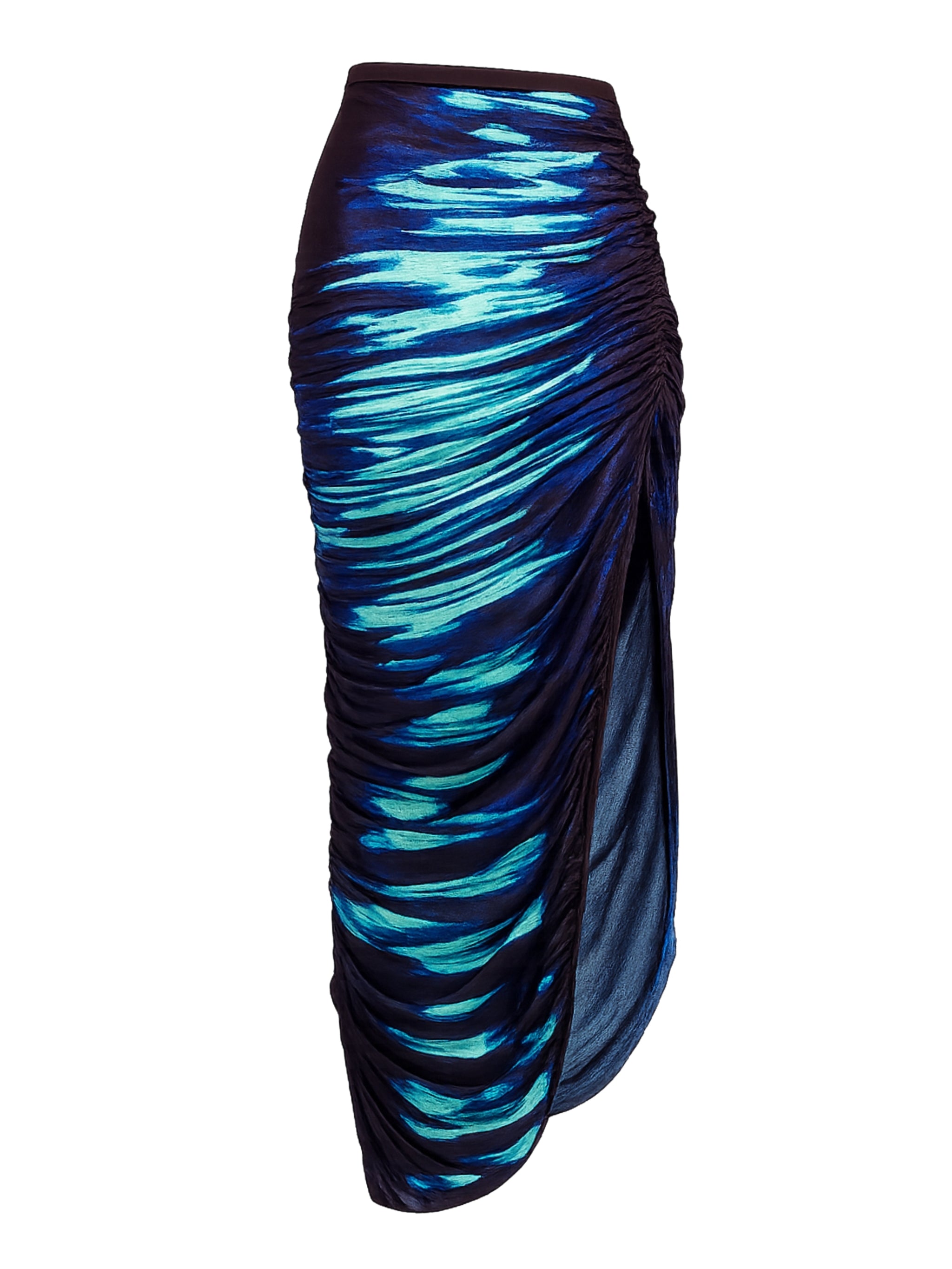 Nile lake print midi skirt