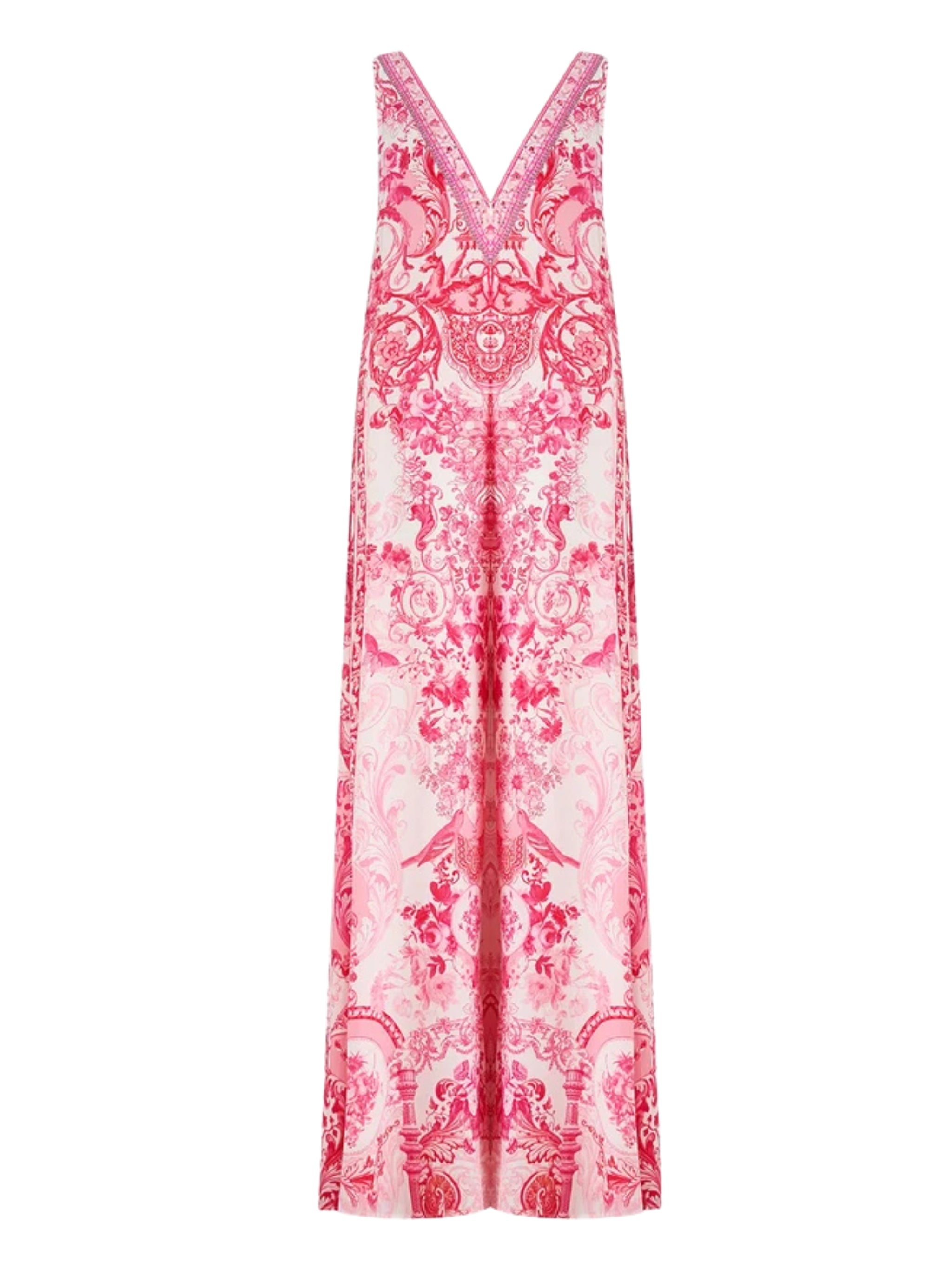 V neck flared jumpsuit