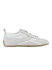 Tb.304 nylon all white leather sneakers