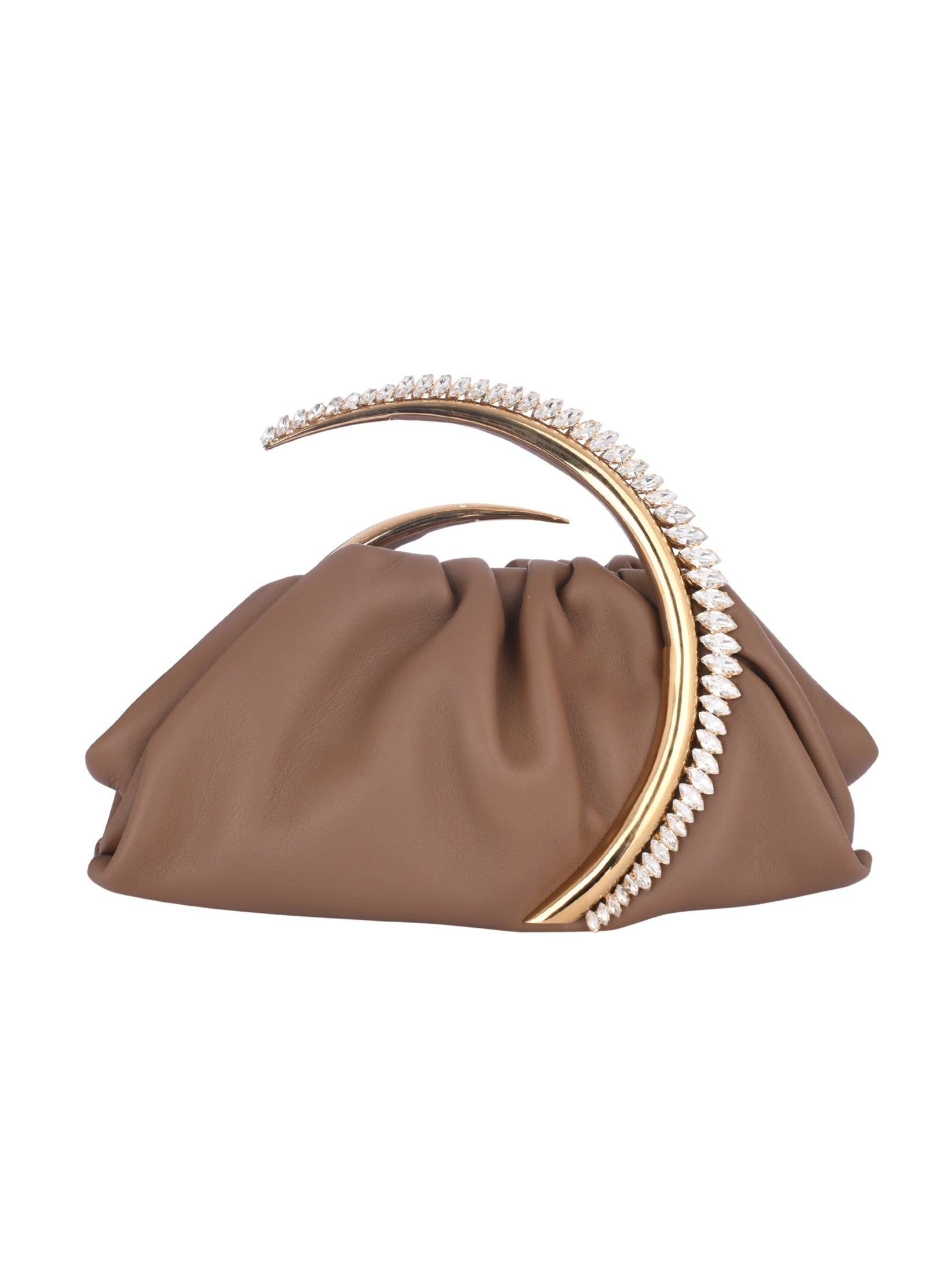 Karma pouch leather clutch