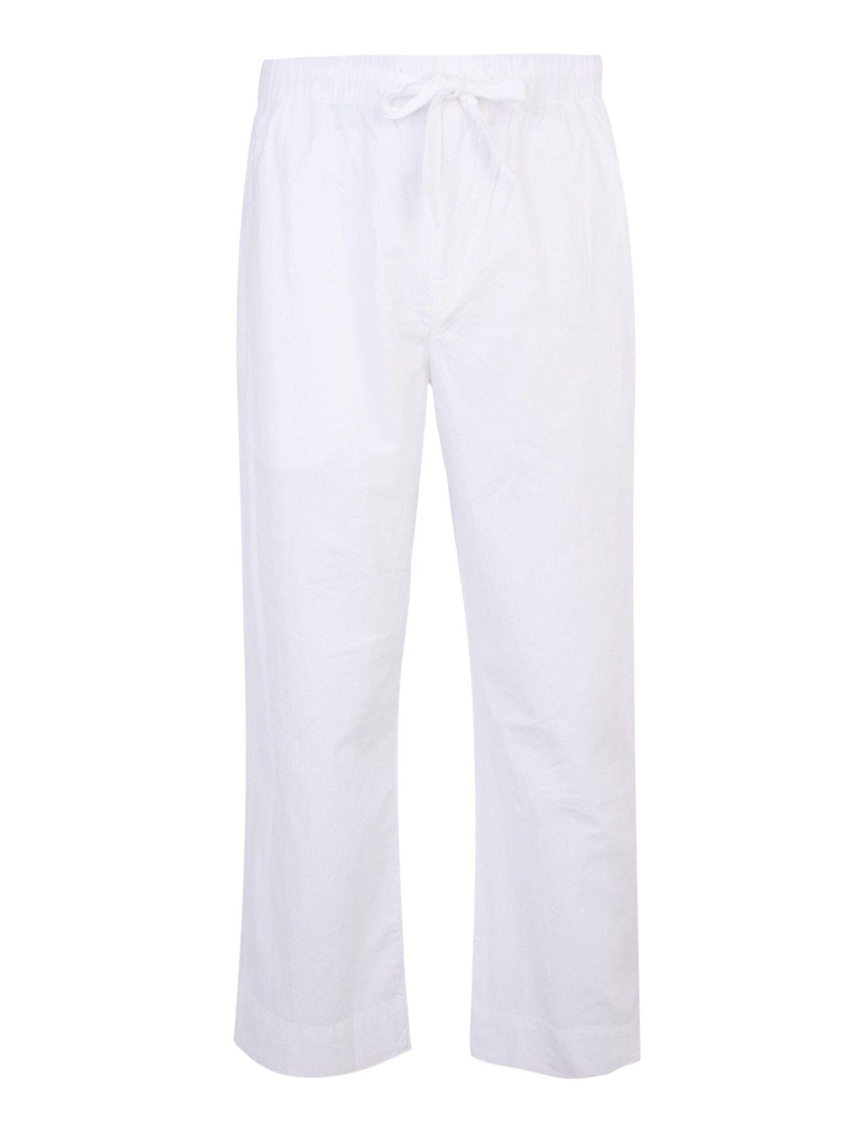 Luan cotton lyocell blend seersucker trouser