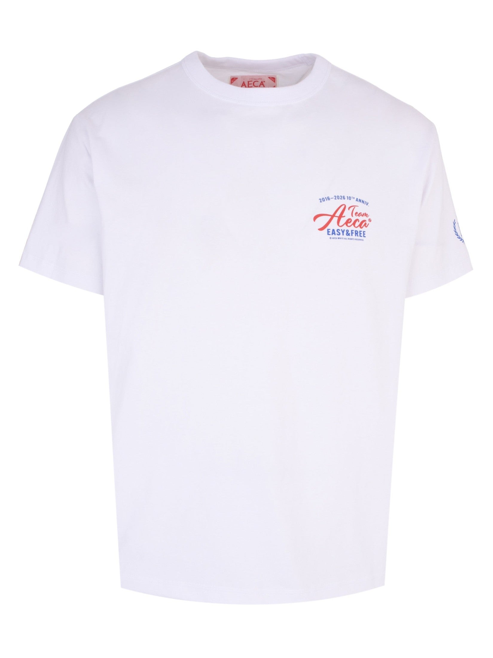 Aeca 10th anniversary logo half sleeve tee