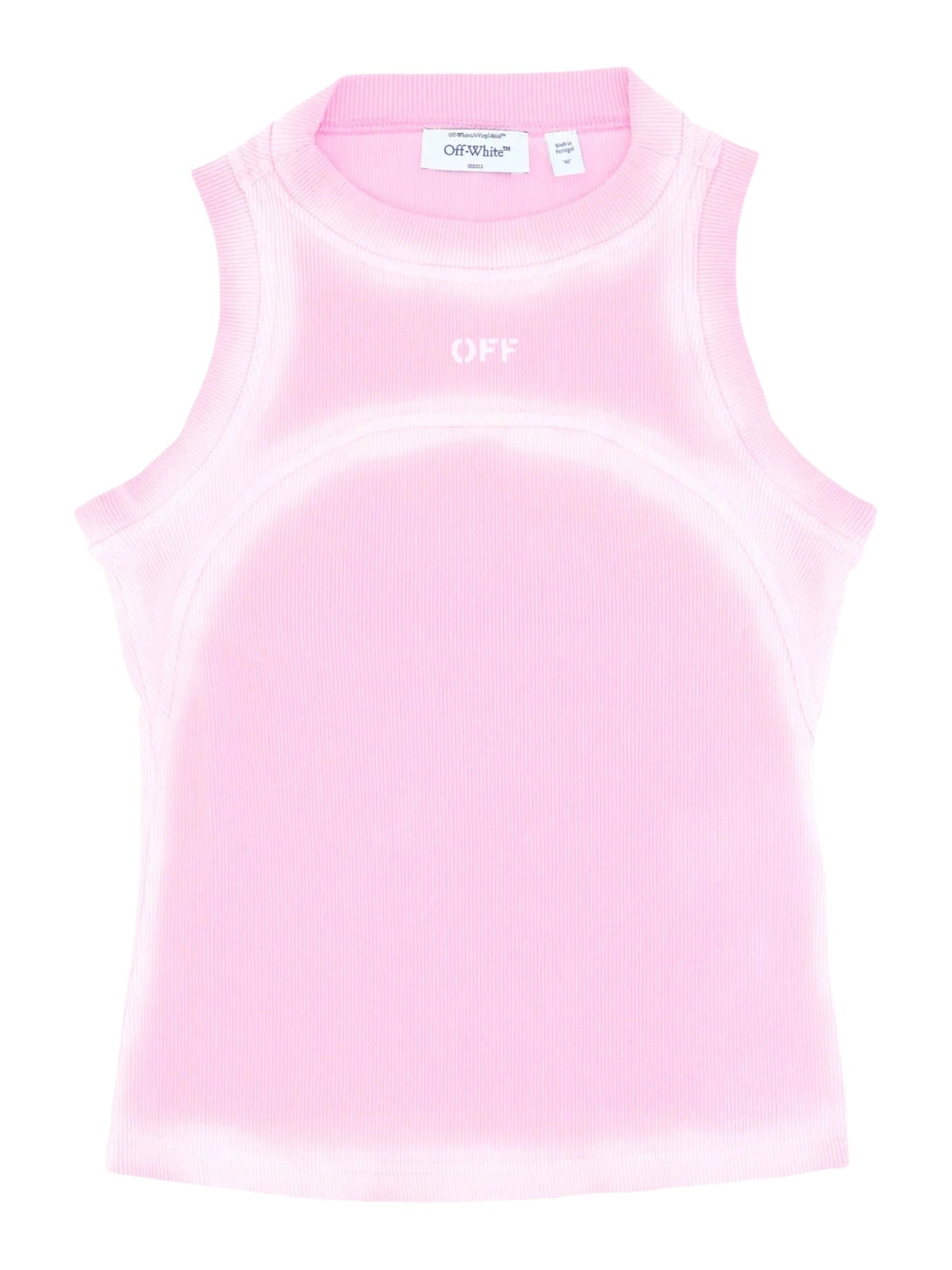 Spray off stamp rib round tan soft pink