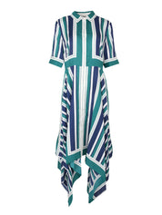 Abrielle s/s handkerchief midi dress