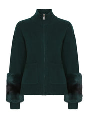 THE CUFF BOMBER IN EMERALD