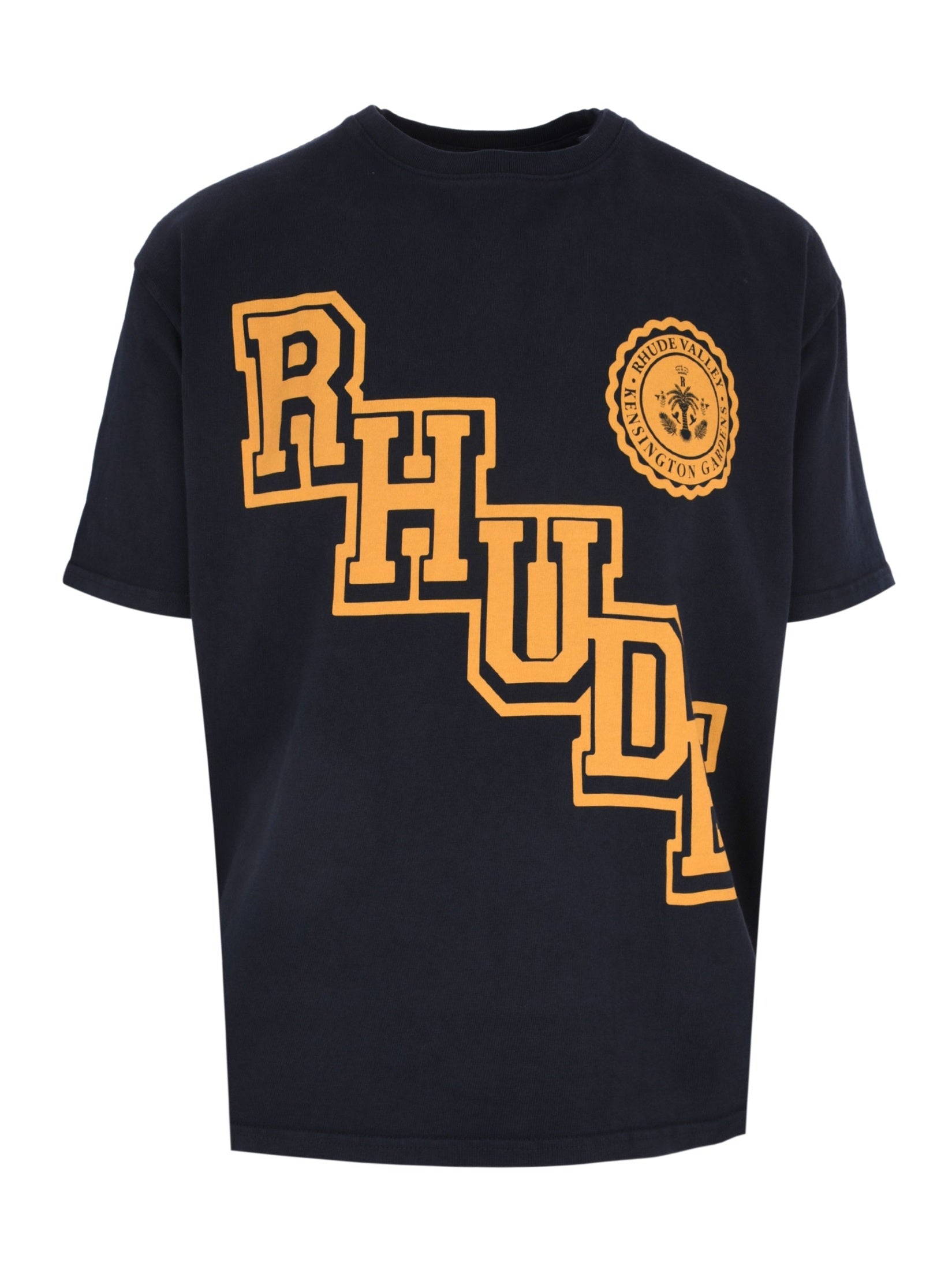 Rhude collegiate crest tee