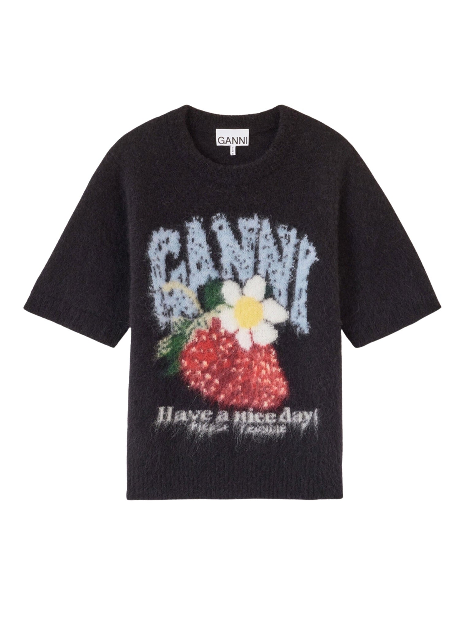 Fine brushed alpaca tee