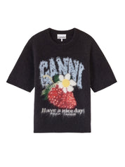 Fine brushed alpaca tee