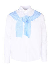 Sweater print cotton shirt