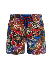 Men Swim Trunks Hawaiian Patchwork