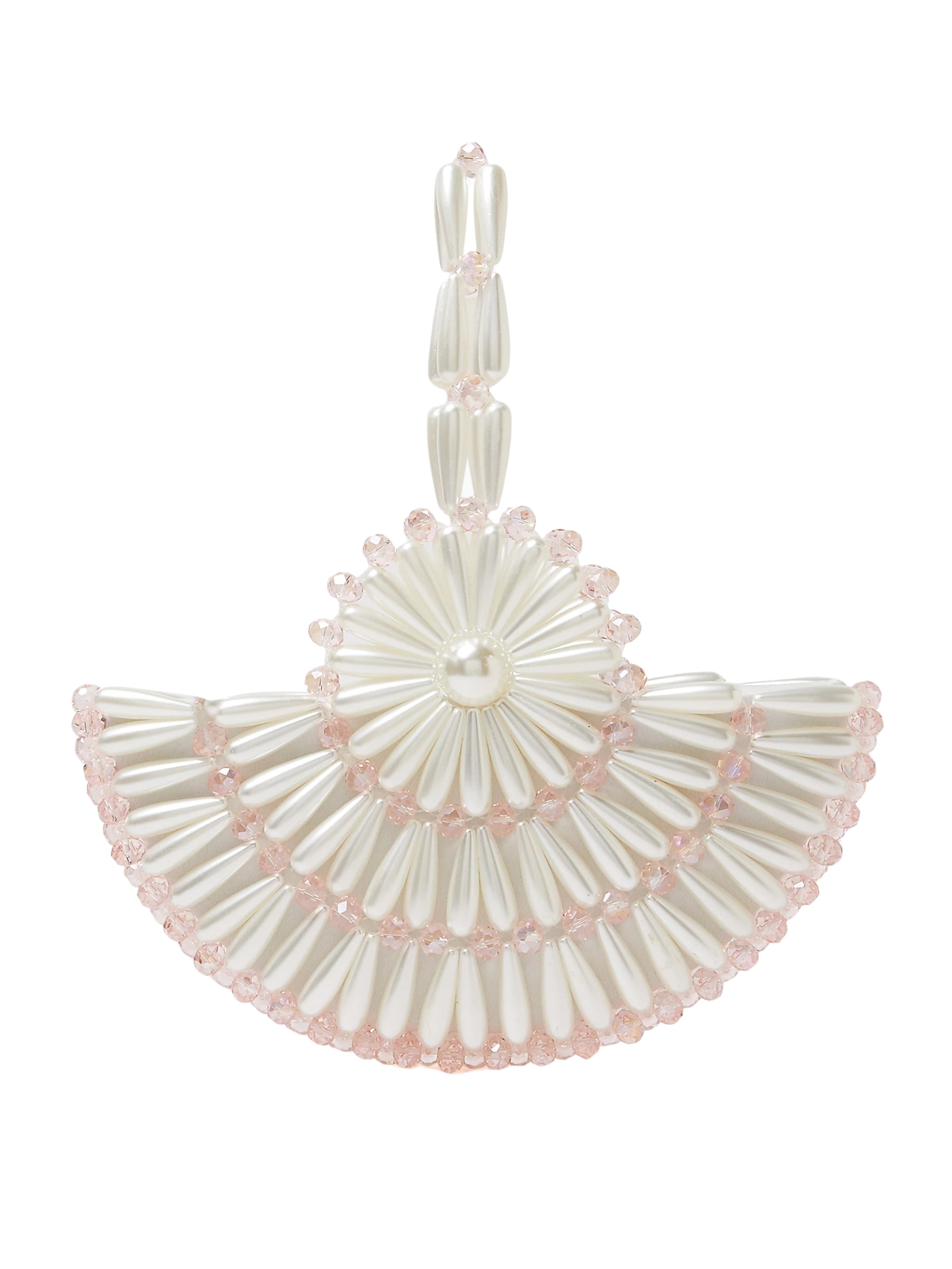 Ivory & blush small selene tote