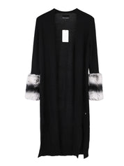 Black long cuff cardigan