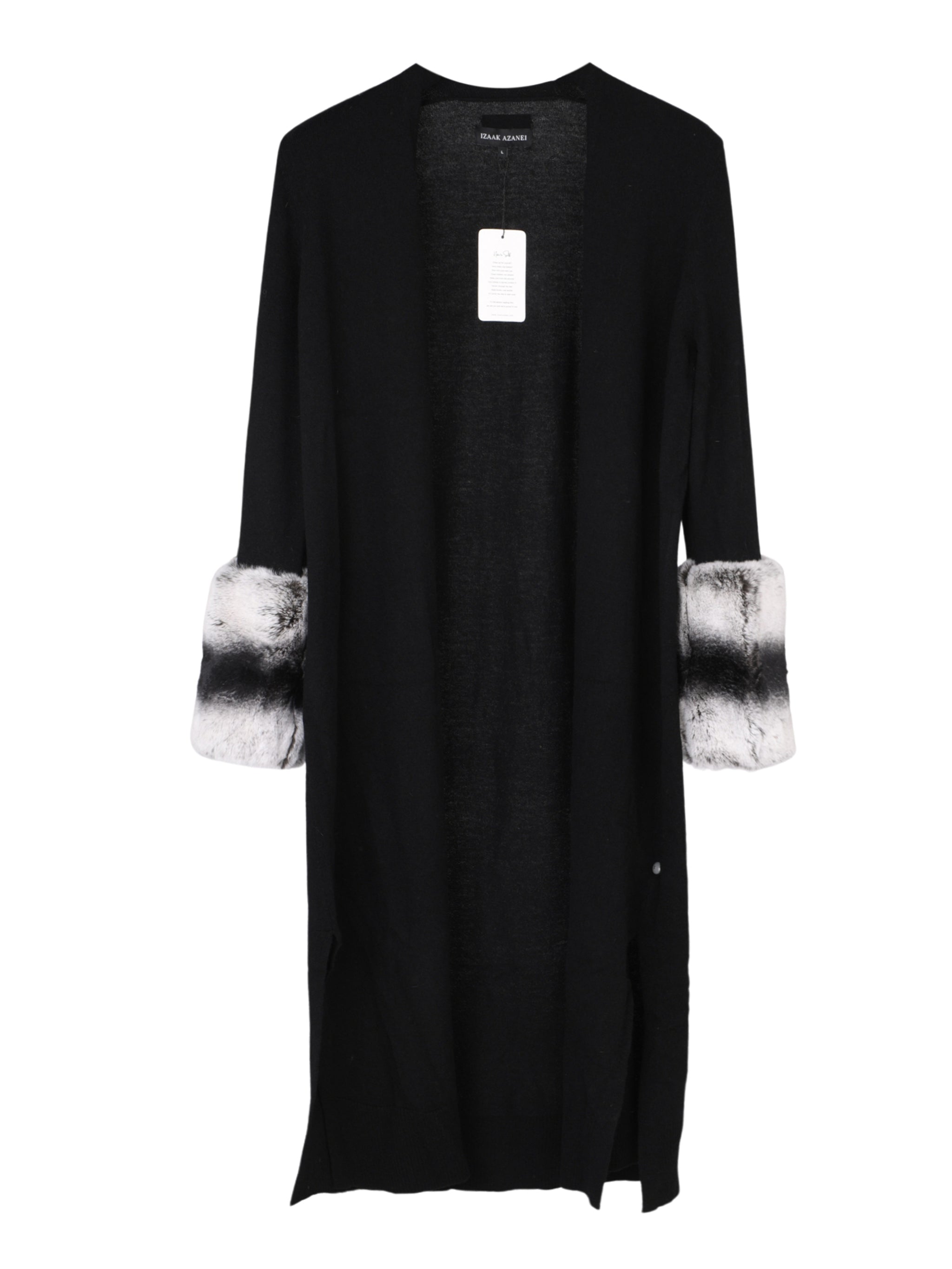 Black long cuff cardigan