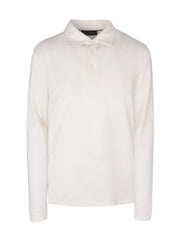 Linen silk long sleeves polo
