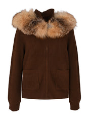 The zip up cardigan with collar detail