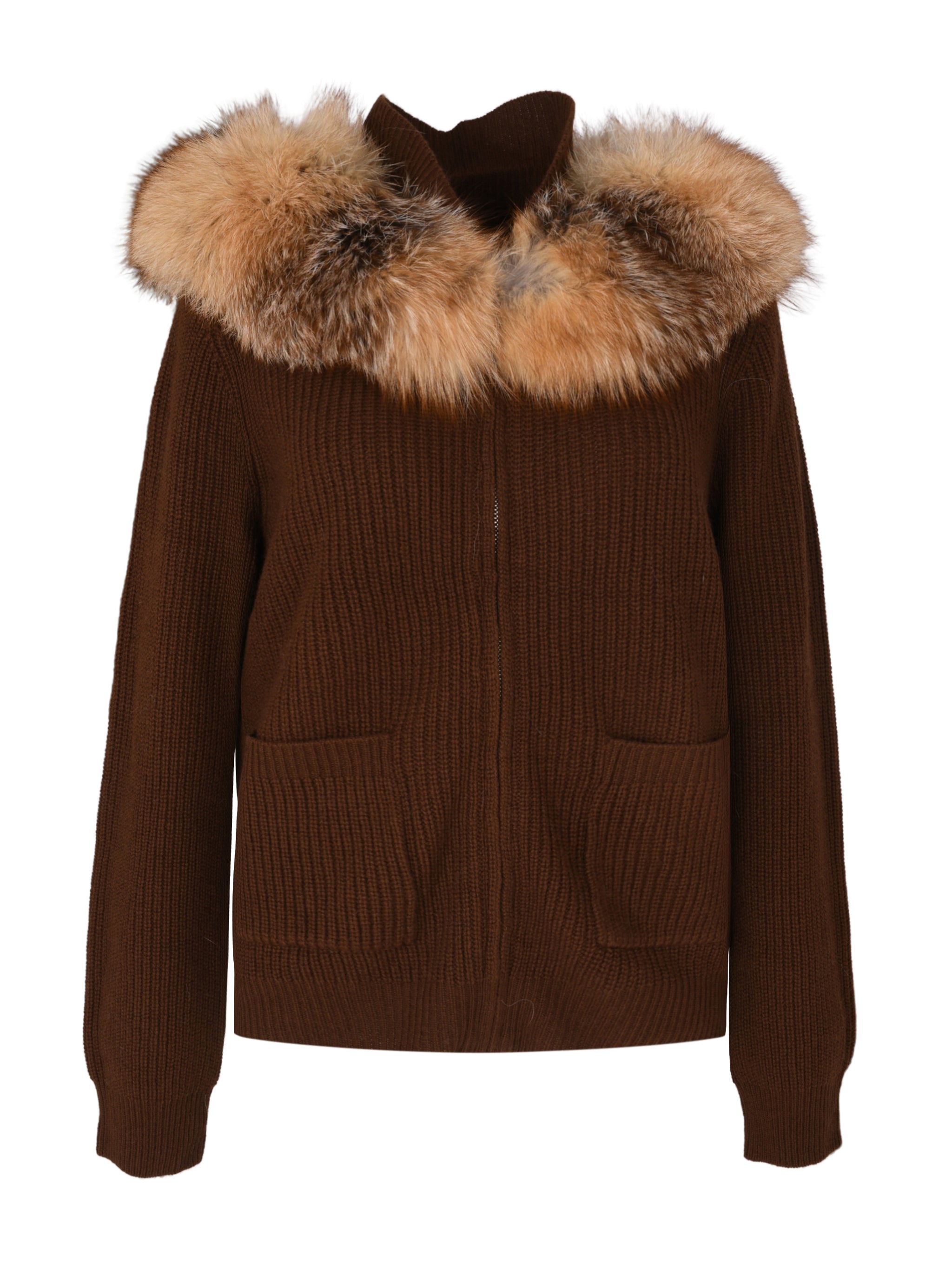 The zip up cardigan with collar detail