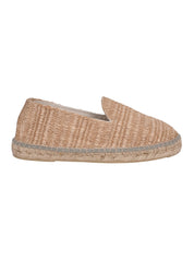 Raffia Stripes Flat Espadrilles