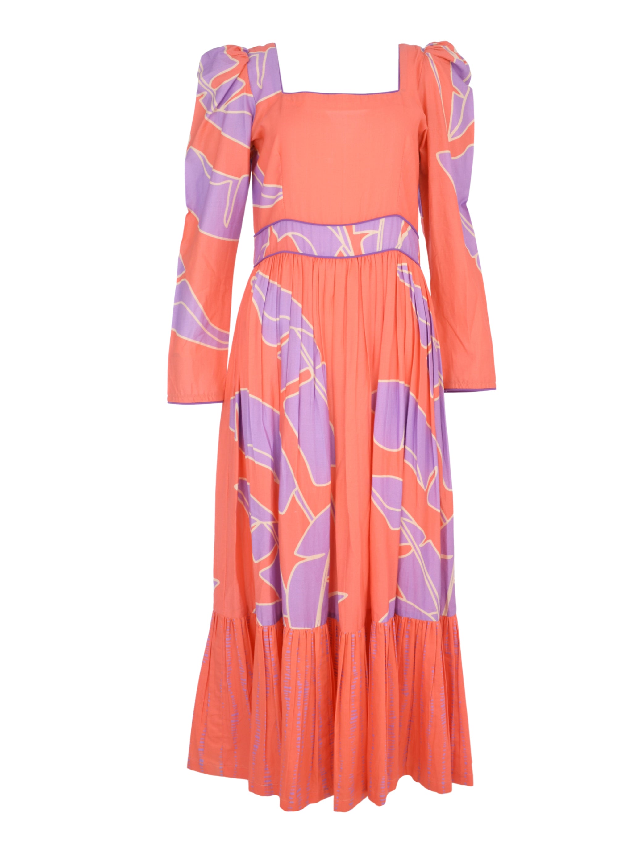 Memash dress orange purple