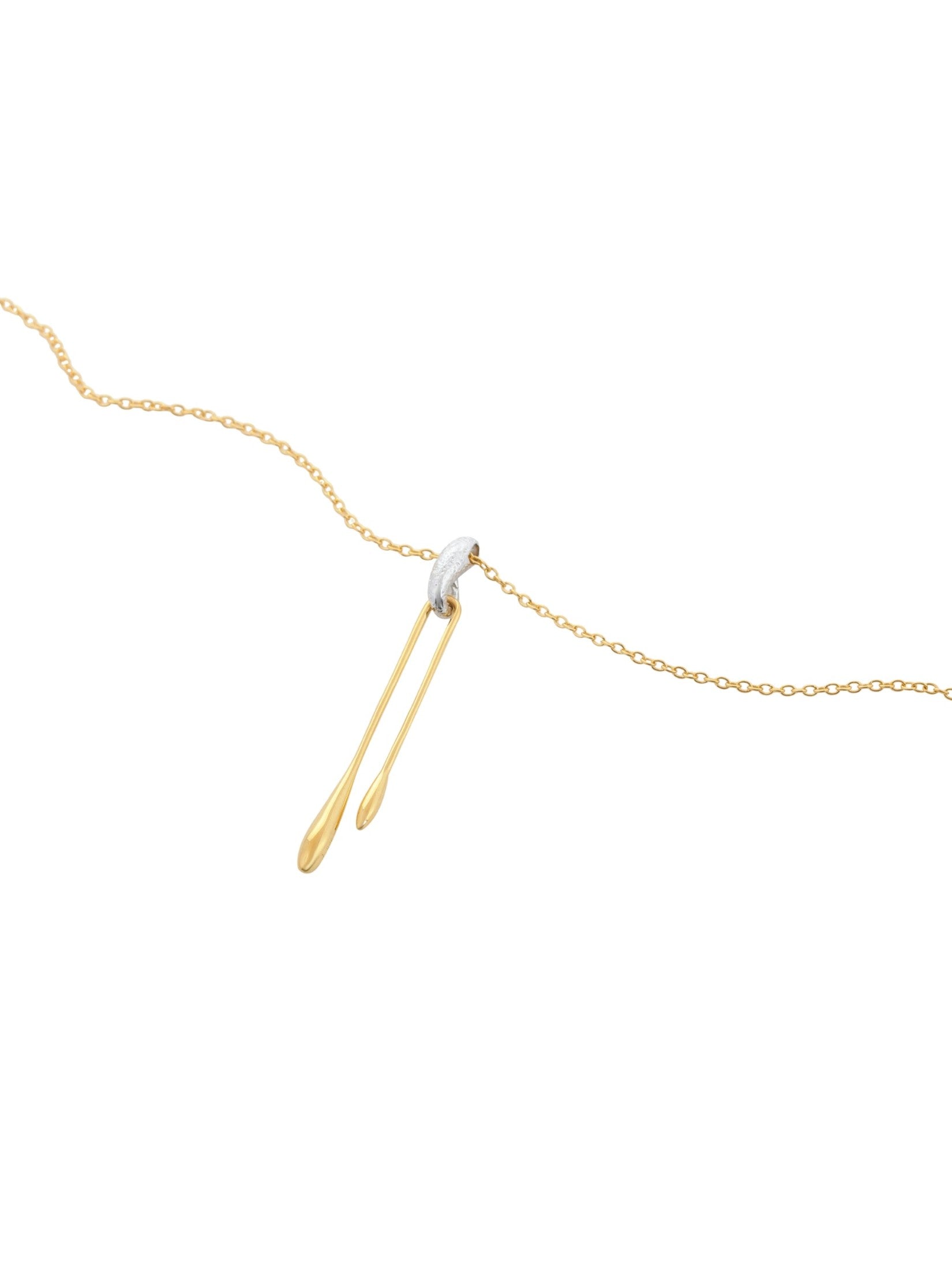 Althea necklace in sterling silver & 18k gold vermeil and rhodium