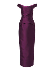 The Pieta Maxi Dress in Damson