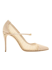 Lorenzo closed pump w/ removable strap 105mm heel