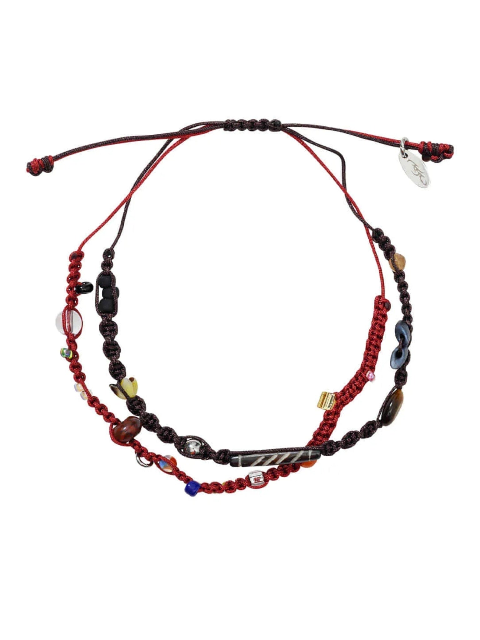 Wabisabi knot layered bracelet