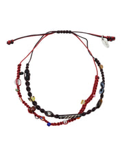 Wabisabi knot layered bracelet