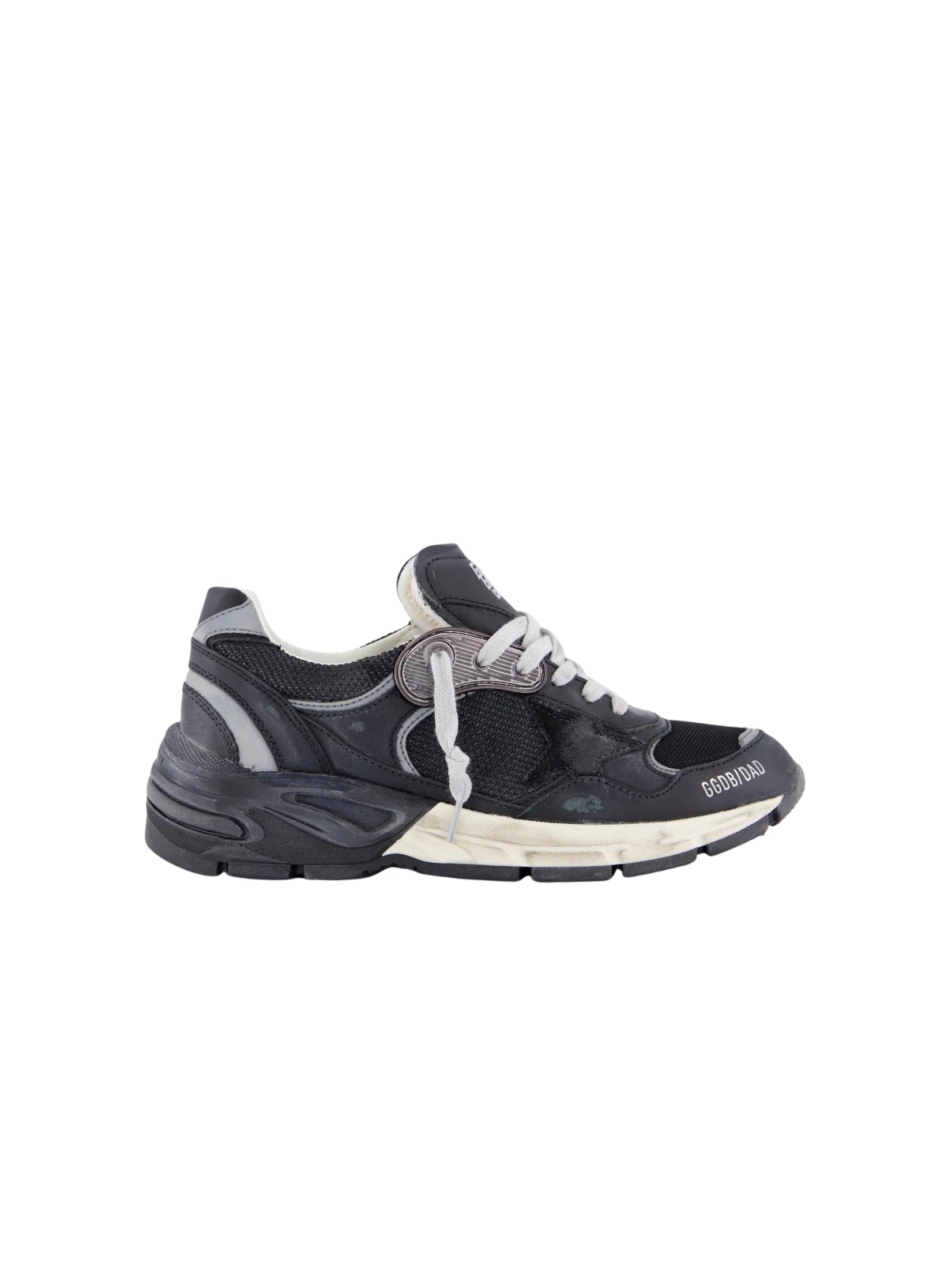 Running dad mesh and leather upper suede star leather toe and tongue