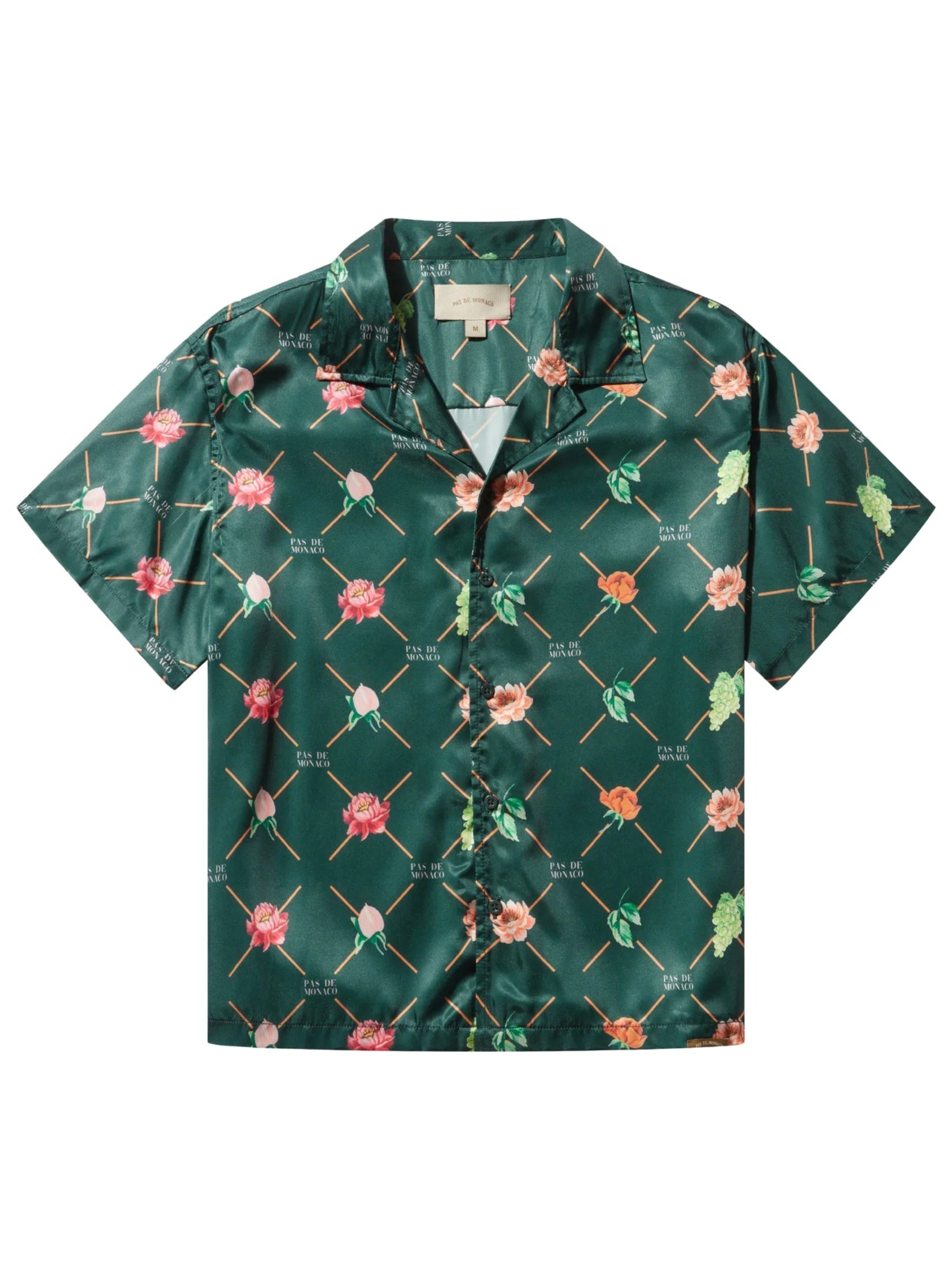 Fruit monogram cuban shirt