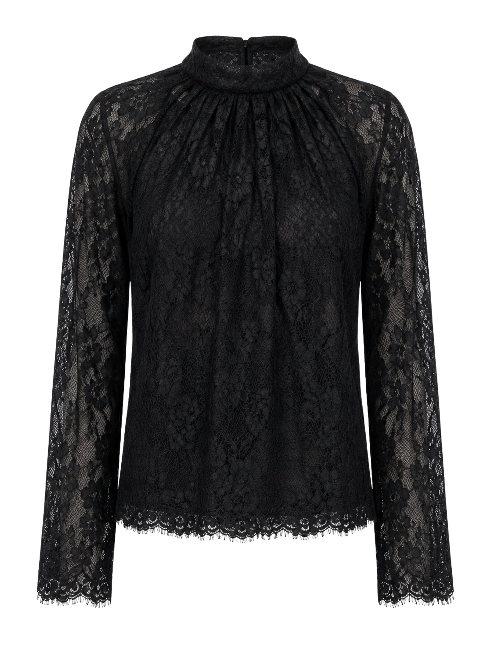 Black lace blouse