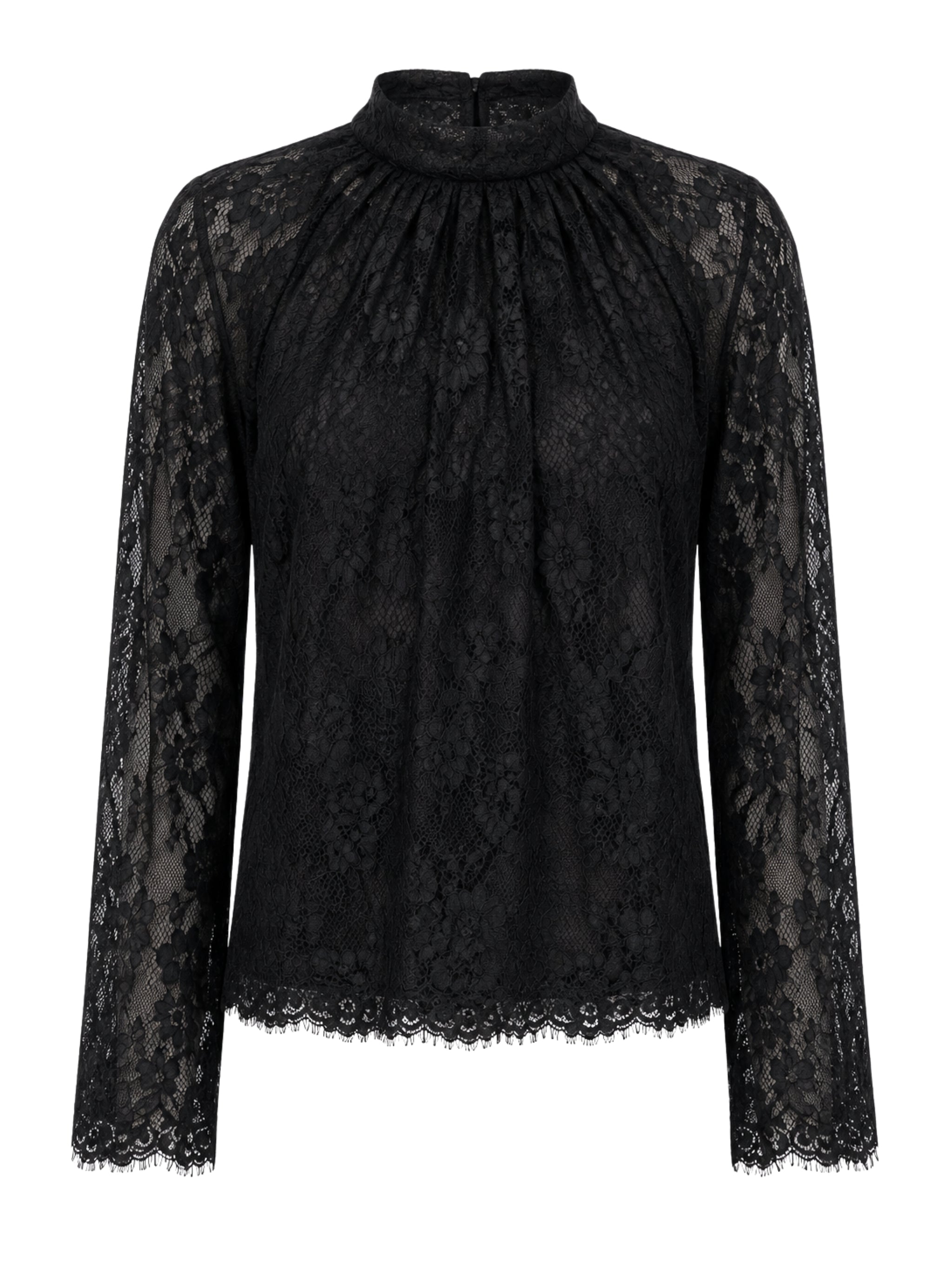 Black lace blouse