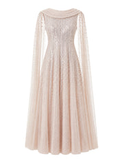 Moonlight sequin ankle gown