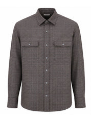 Shirt wool silk check
