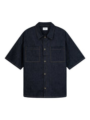 The stitched denim shirt