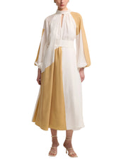 CUPRO TWO-TONE DRESS