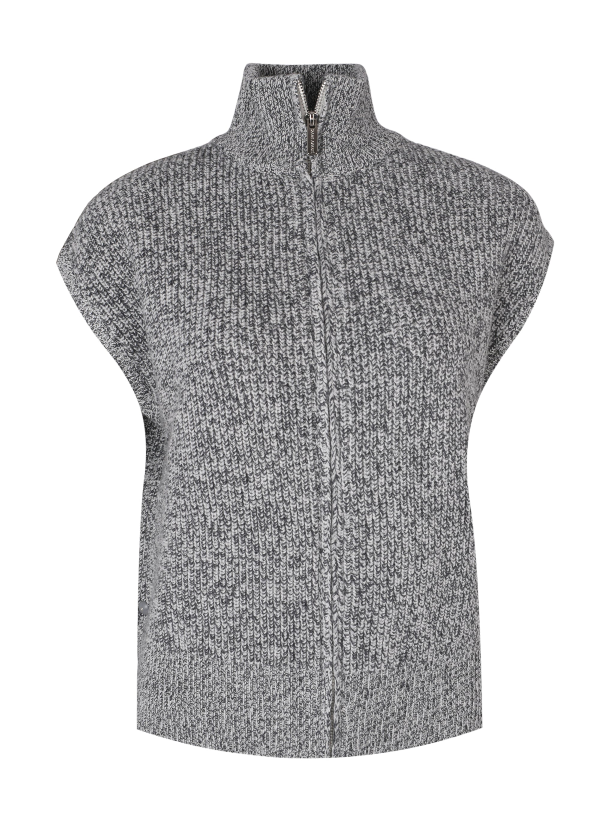 The sleeveless high neck pullover in ink