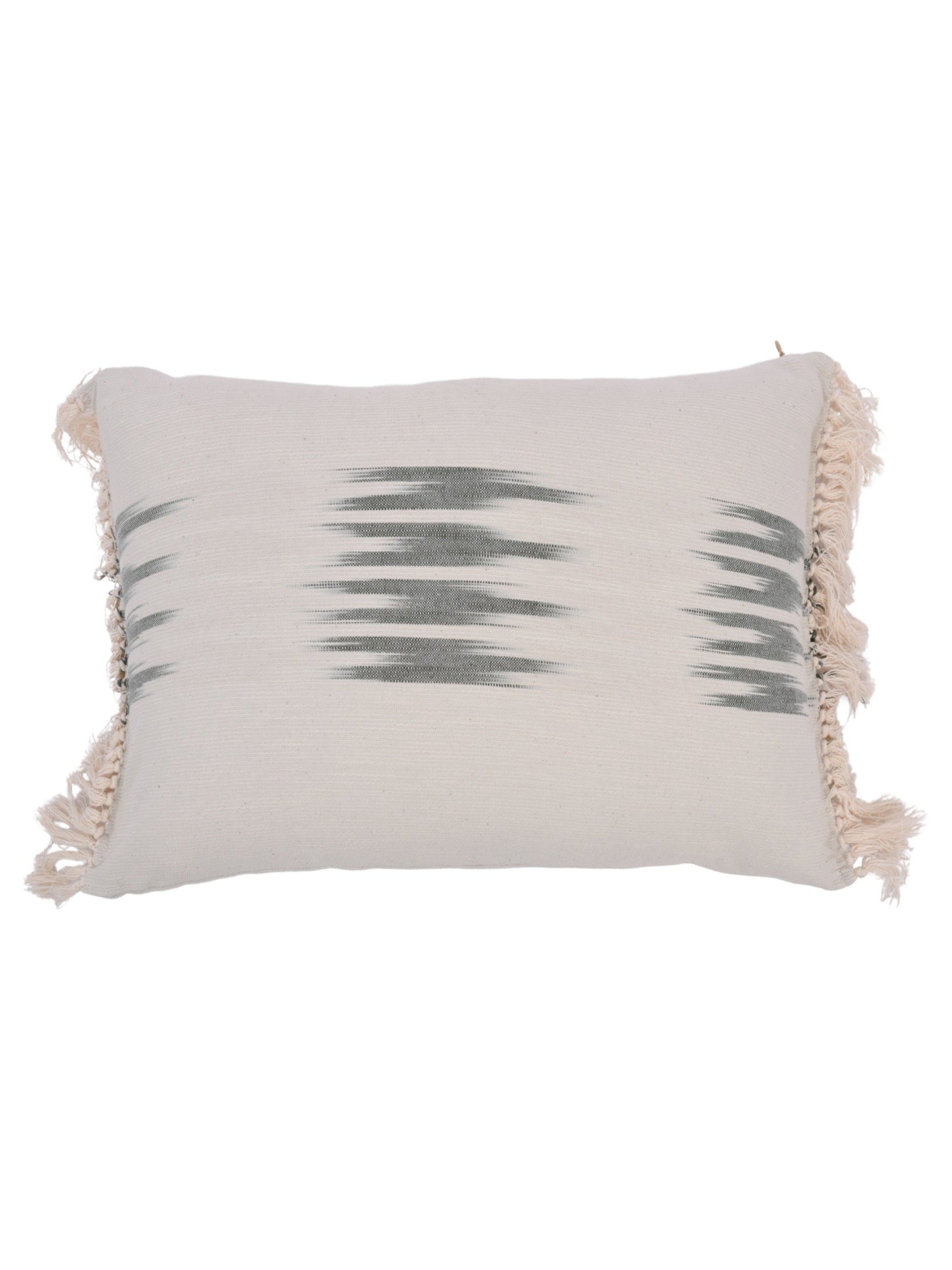 Peshtemal ikat cotton lumbar pillow