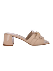 Mule calf & patent l nude