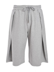 ONE TUCK JERSEY BERMUDA SHORTS