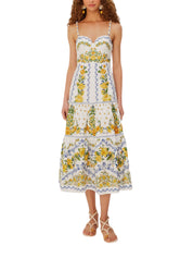 SICILY OFF-WHITE MIDI DRESS