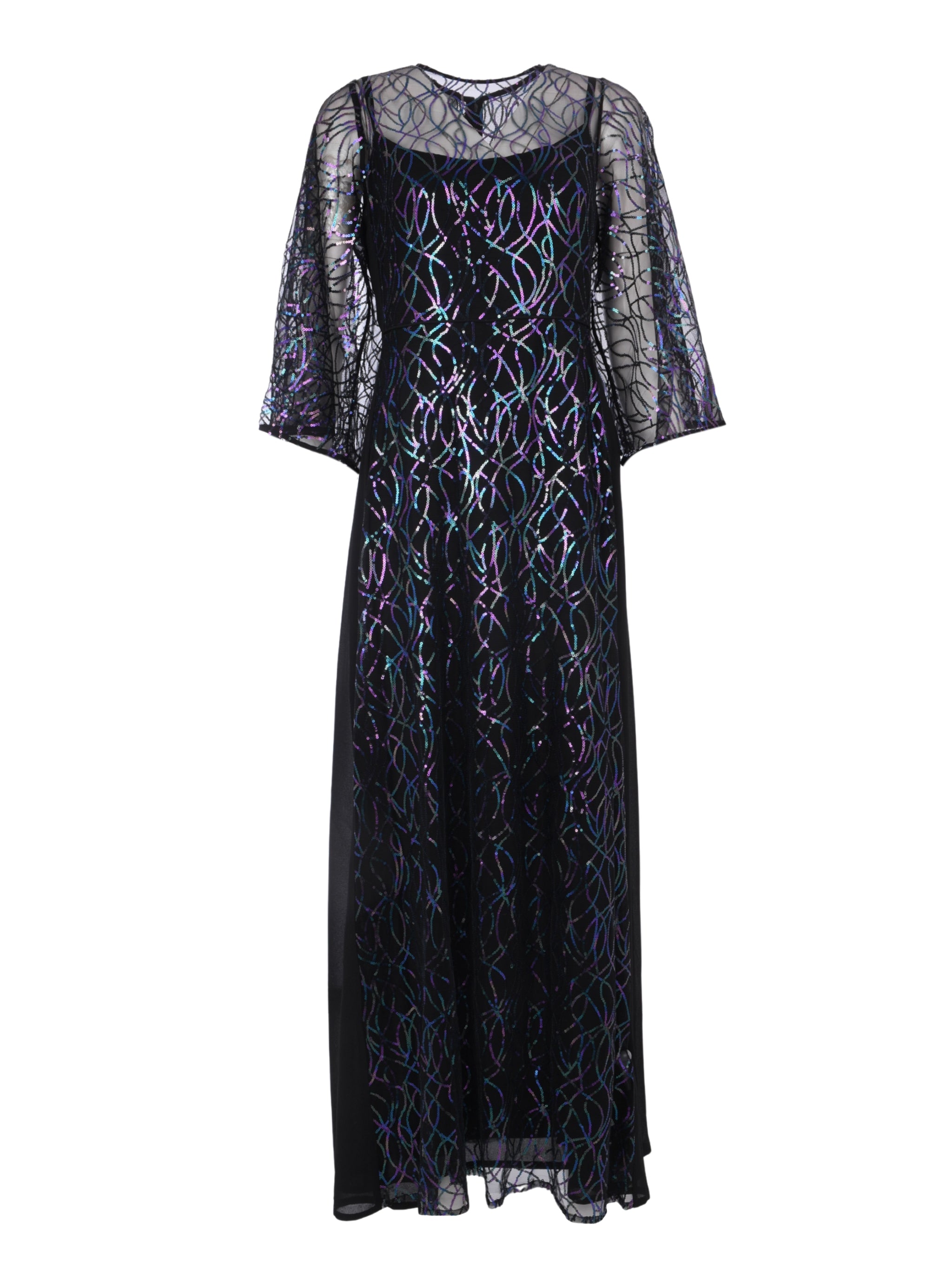 فستان غالية أسود.