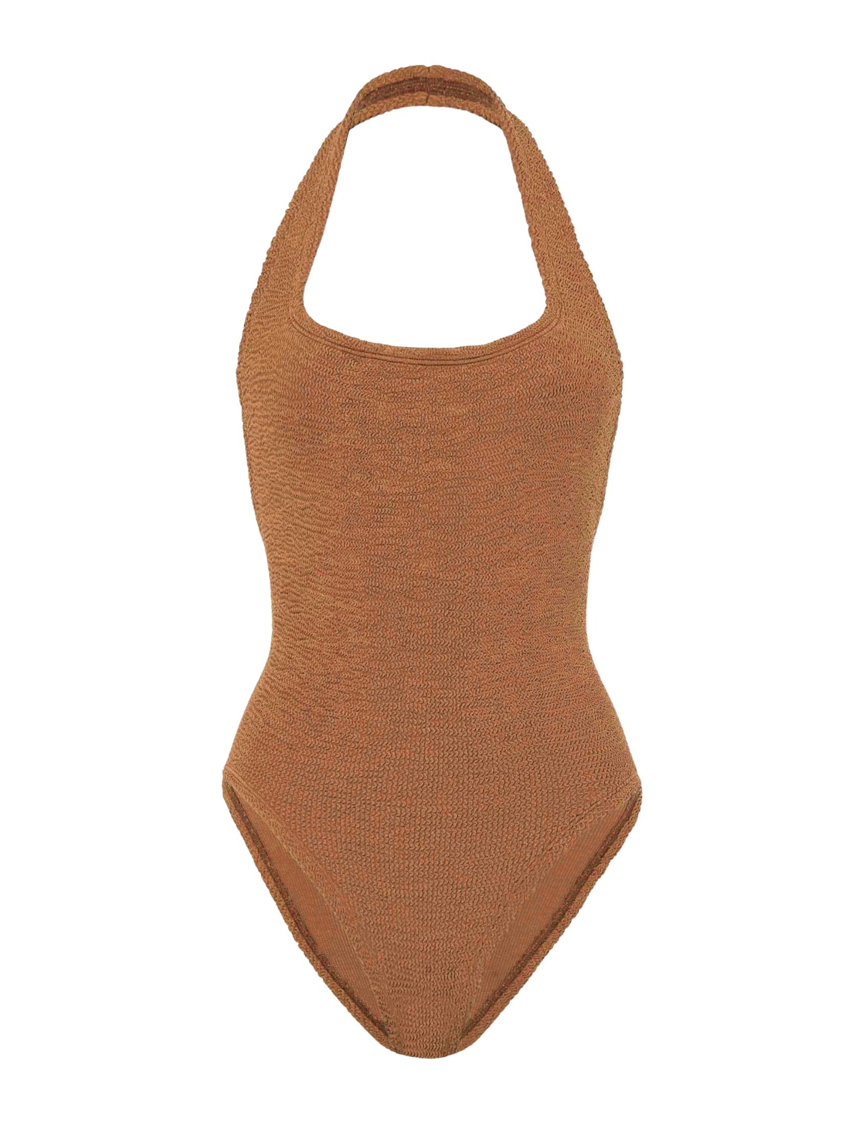 Sandy swim - a metallic crinkle metallic cocoa