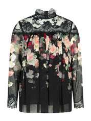 HYPNOTIC LACE YOKE BLOUSE