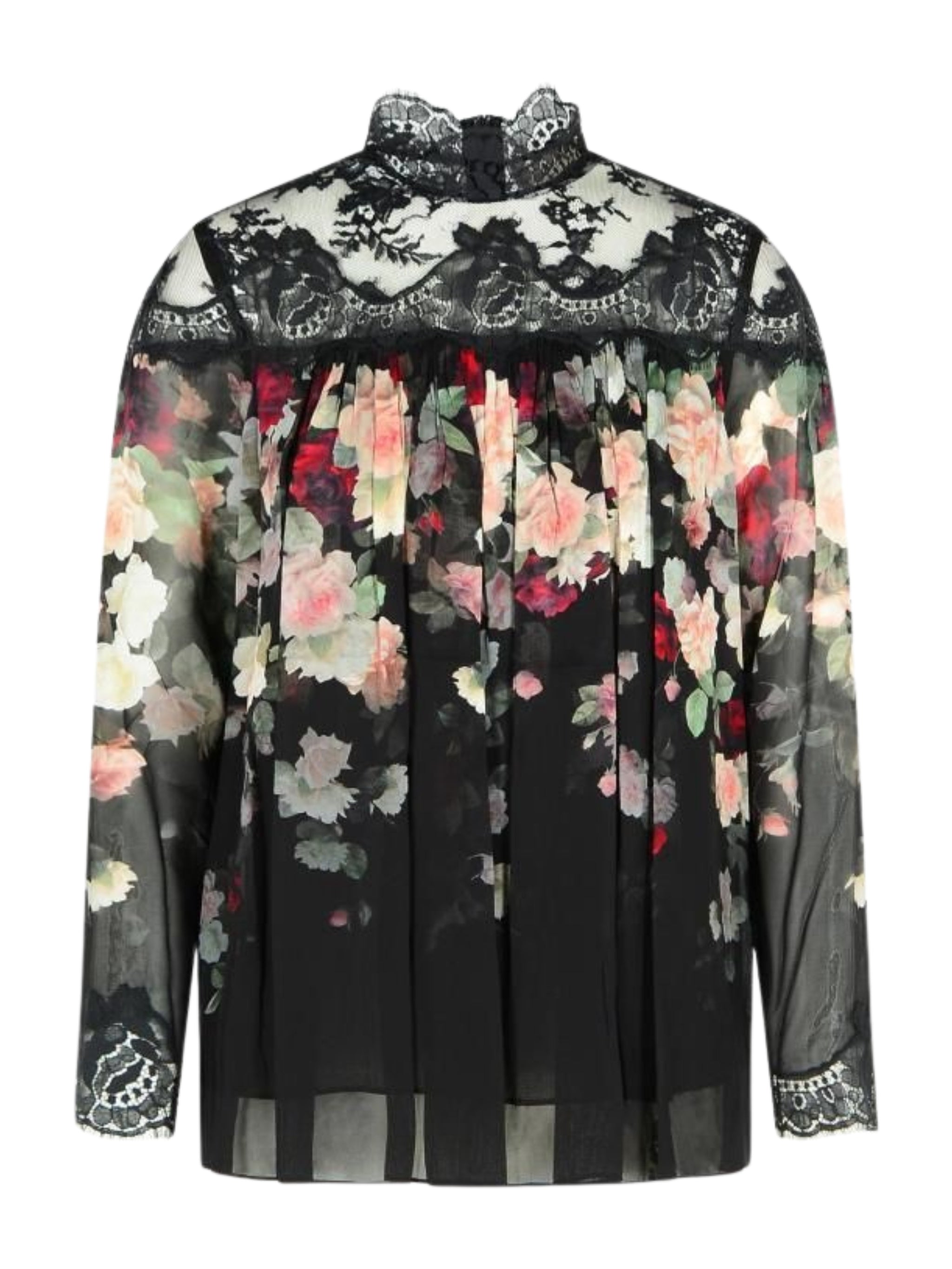 HYPNOTIC LACE YOKE BLOUSE